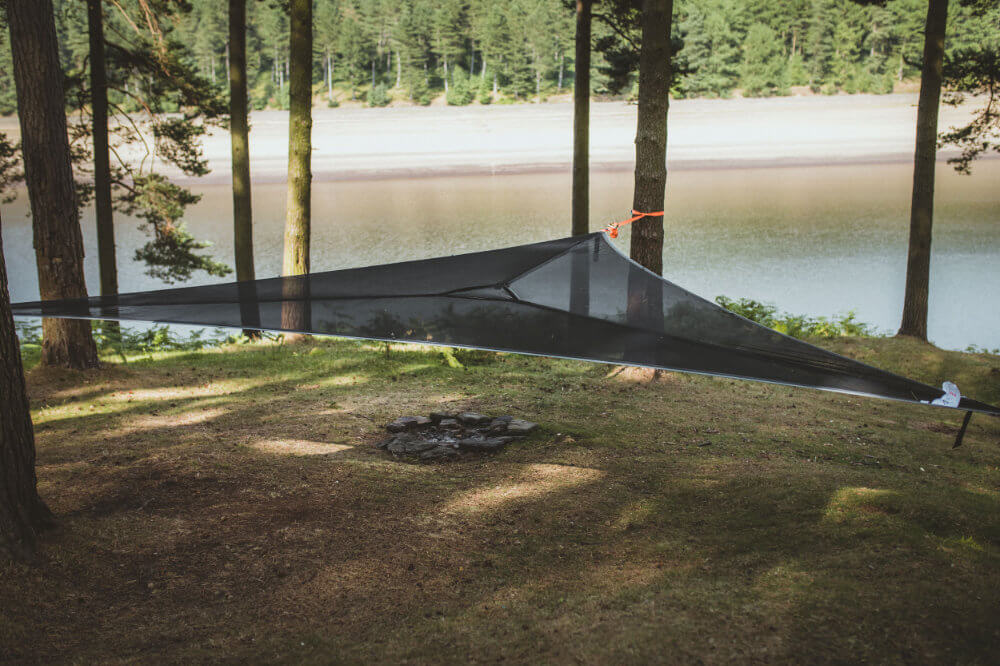 Trillium Giant Black Mesh viseća mreža za 3 osobe