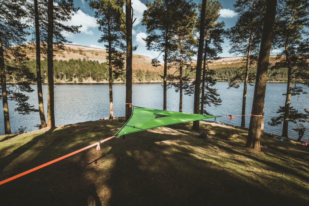 Trillium Giant Green Fabric viseća mreža za 3 osobe