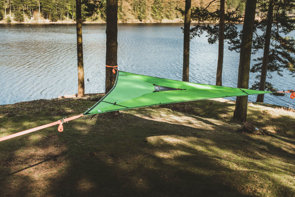 Trillium Giant Green Fabric viseća mreža za 3 osobe
