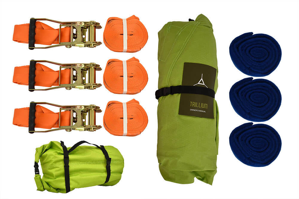 Trillium Giant Green Fabric viseća mreža za 3 osobe