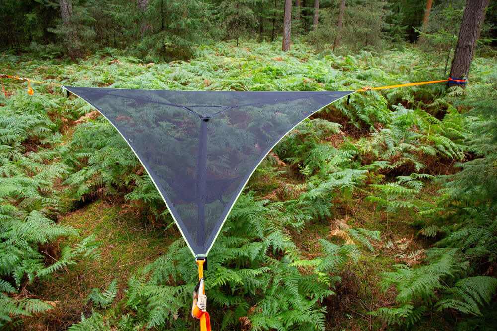 Trillium Giant Black Mesh viseća mreža za 3 osobe