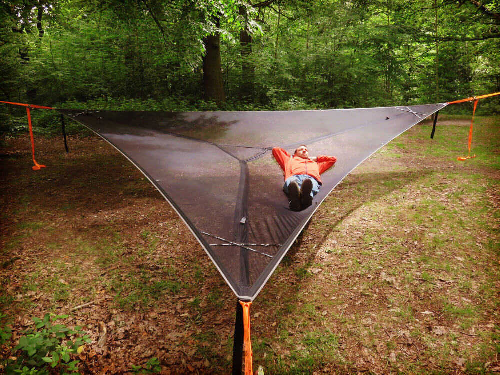 Trillium Giant Black Mesh viseća mreža za 3 osobe